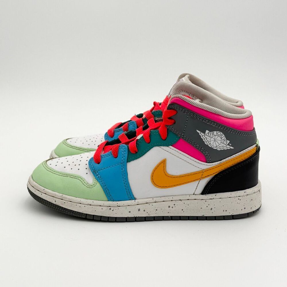 Nike Jordan SE Mid Multicolor Sneakers - US Big Kids 4Y // FN1190-100 - Picture 7 of 12